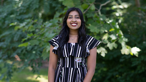 A student on Glendon campus.