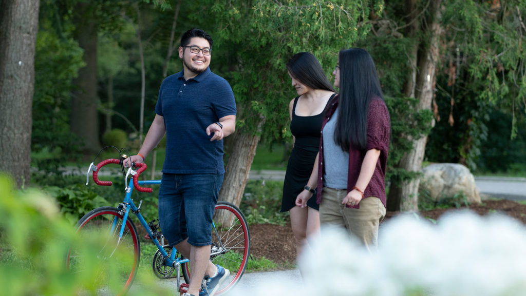 Students on Glendon campus.