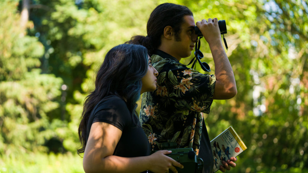 Des étudiants et étudiantes sur le campus Glendon.