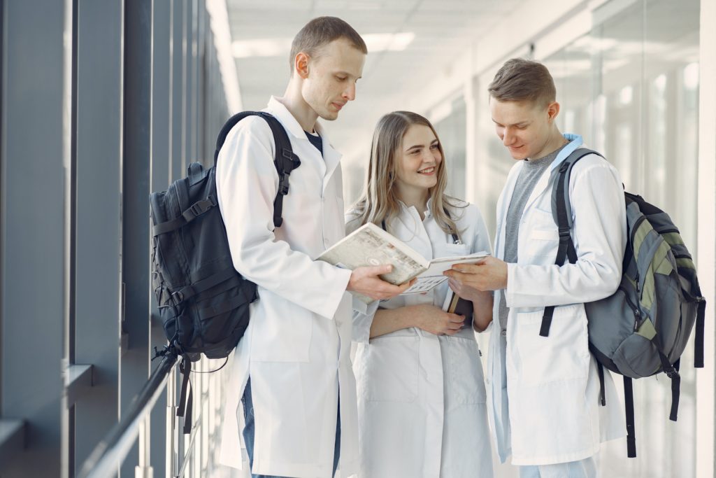 Group of Medical Students at the Hallway