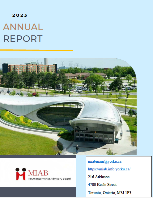MIAB 2023 Annual Report cover page 