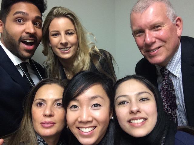 Group photo at case competition