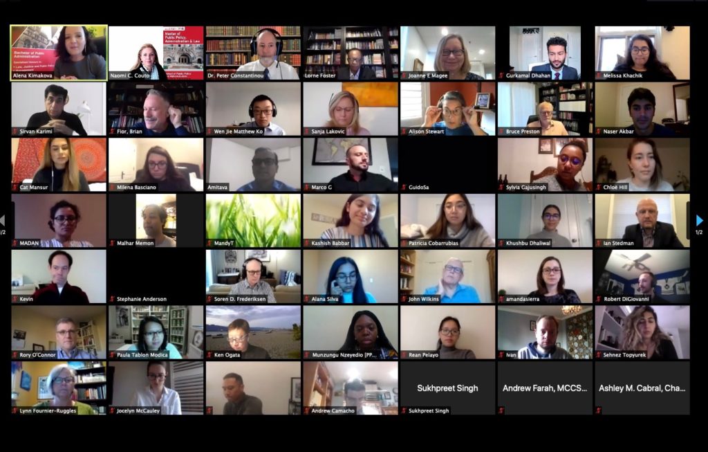 Zoom group meeting screenshot of multiple participants