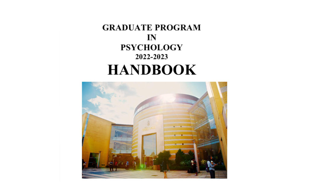photo of the 2022–2023 Graduate Psychology Handbook