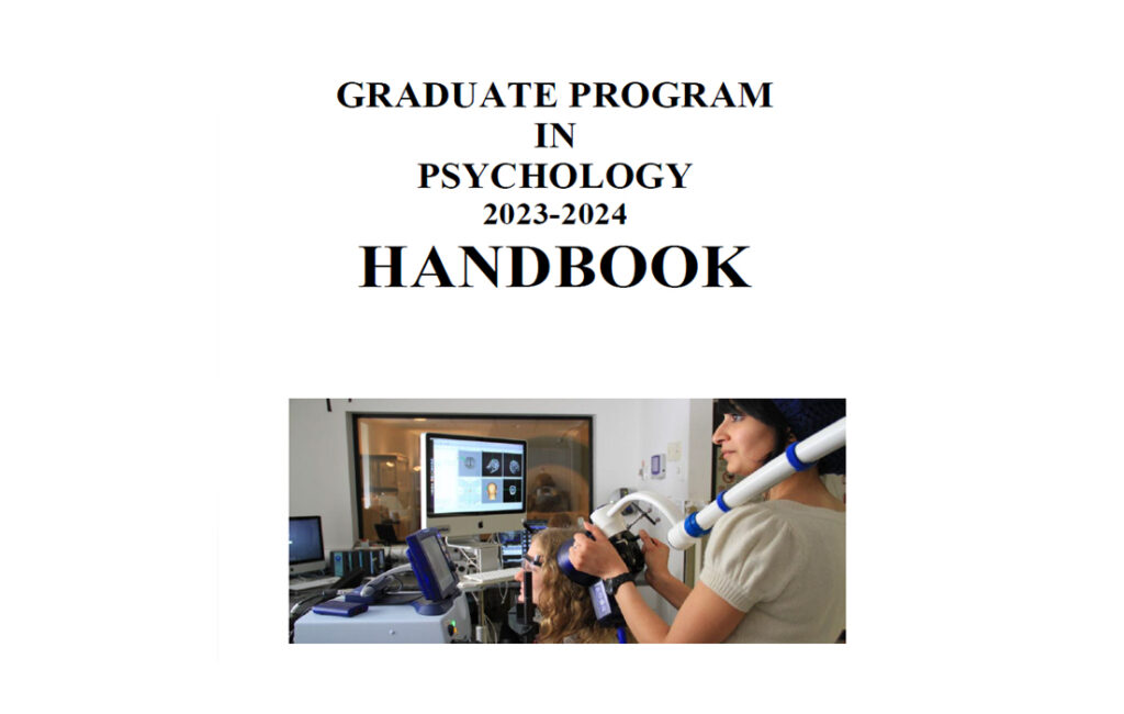 photo of the 2023–2024 Graduate Psychology Handbook