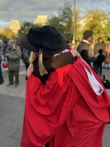 An image captured from the convocation ceremony