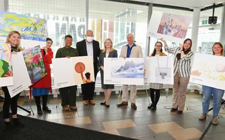 An image from Markham Campus art installation an expression of positive change.