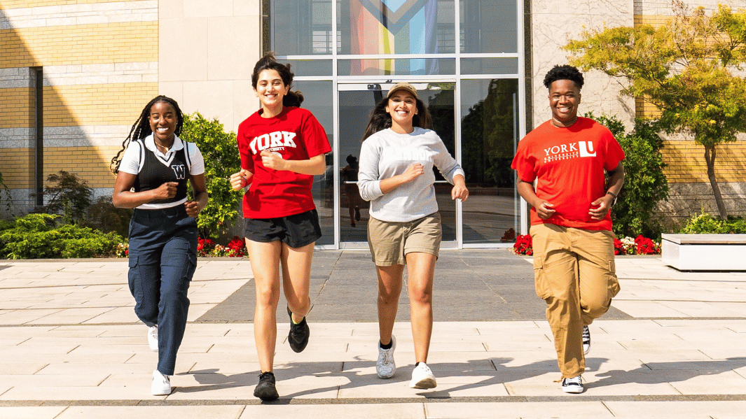 York university students running