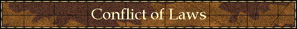 Conflict of Laws