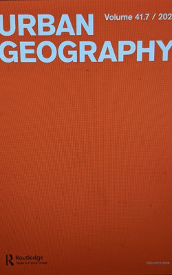 Cover Page titled Urban Geography on a Red Background