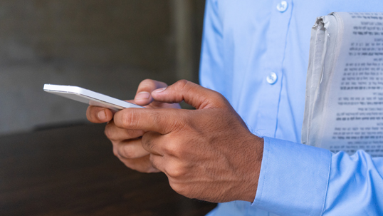 close up of person texting