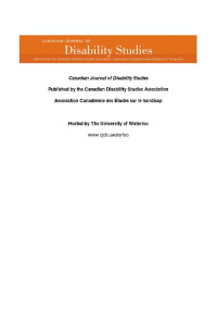 Canadian journal of disability studies