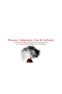 Pressure, Judgement, Fear & Girlhood - Cover