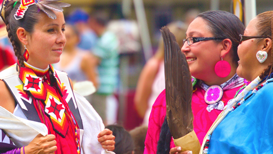 Indigenous dance performers