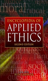 encyclopedia of applied ethics book cover