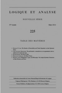 logique et analyse journal cover
