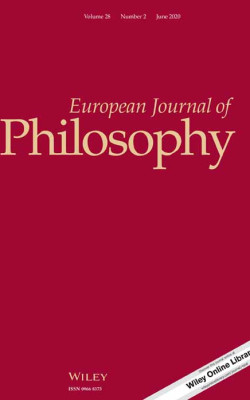 european journal of philosophy cover for june 2020