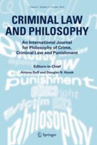 criminal law and philosophy journal cover