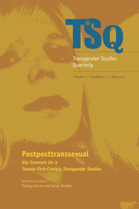 transgender studies quarterly journal cover for may 2014