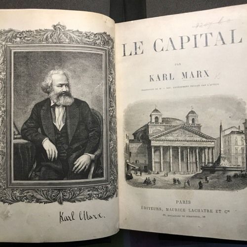 The cover image of the first French edition of Capital