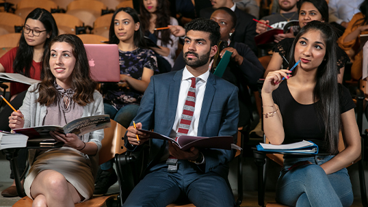 york students in lecture