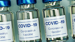 Three COVID-19 Vaccine Vials