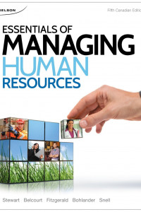 Essentials of Managing Human Resources book cover