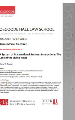 A System of Transnational Business Interactions: The Case of the Living Wage article screenshot