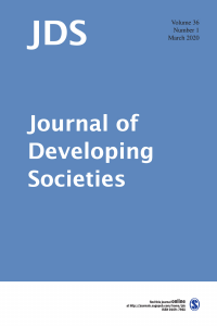 Journal of Developing Societies cover