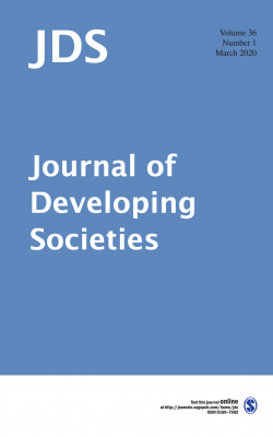 Journal of Developing Societies cover