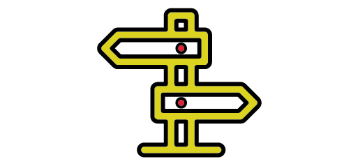 icon of wayfinding sign