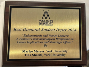 best doctoral student paper 2024 award
