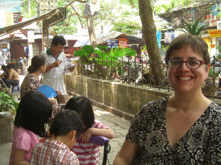 Lisa Drummond in Hanoi