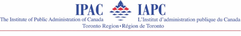 Institute of Public Administration of Canada Toronto Region Logo in french and english