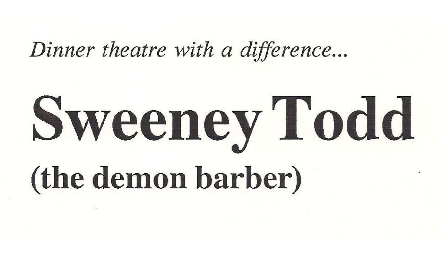 Sweeney Todd