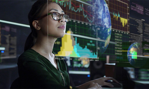 Information Technology young female information technology worker