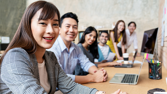 group of students sitting at desk