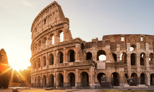 Certificate in Italian Language the coliseum in rome
