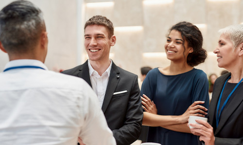 smiling team members