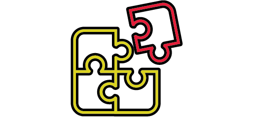 yellow and red puzzle piece icons