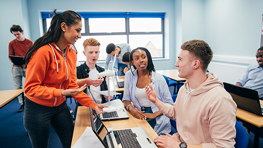 students in a classroom