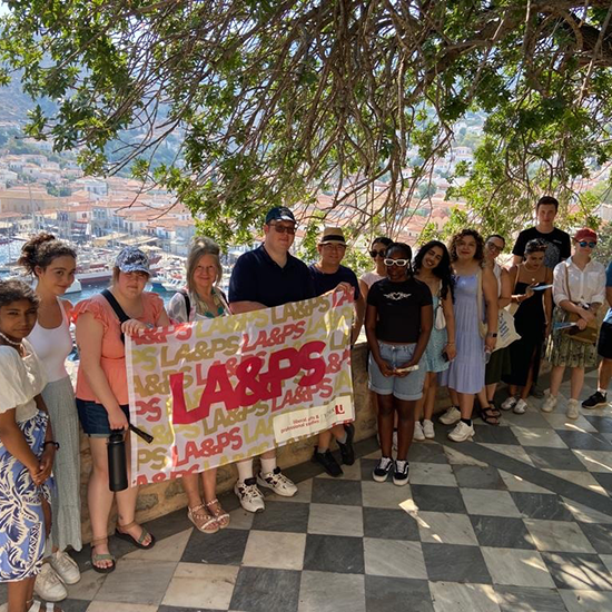 LAPS students in Greece summer abroad