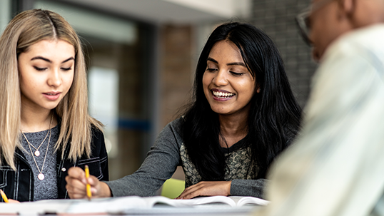 University Students Studying Together