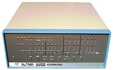 The first PC: MITS Altair 8800 (1975)