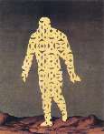 Magritte picture of a man