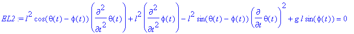 EL2 := l^2*cos(theta(t)-phi(t))*diff(theta(t),`$`(t...