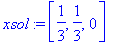 xsol := vector([1/3, 1/3, 0])