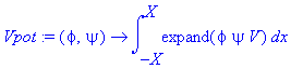 Vpot := proc (phi, psi) options operator, arrow; in...