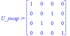 U_swap := Matrix(%id = 23197740)