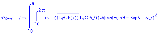 dLysq := proc (f) options operator, arrow; int(int(...